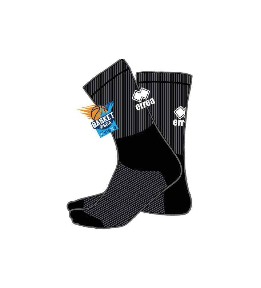 Erreà Skip socks(zwart) - Basket@sea