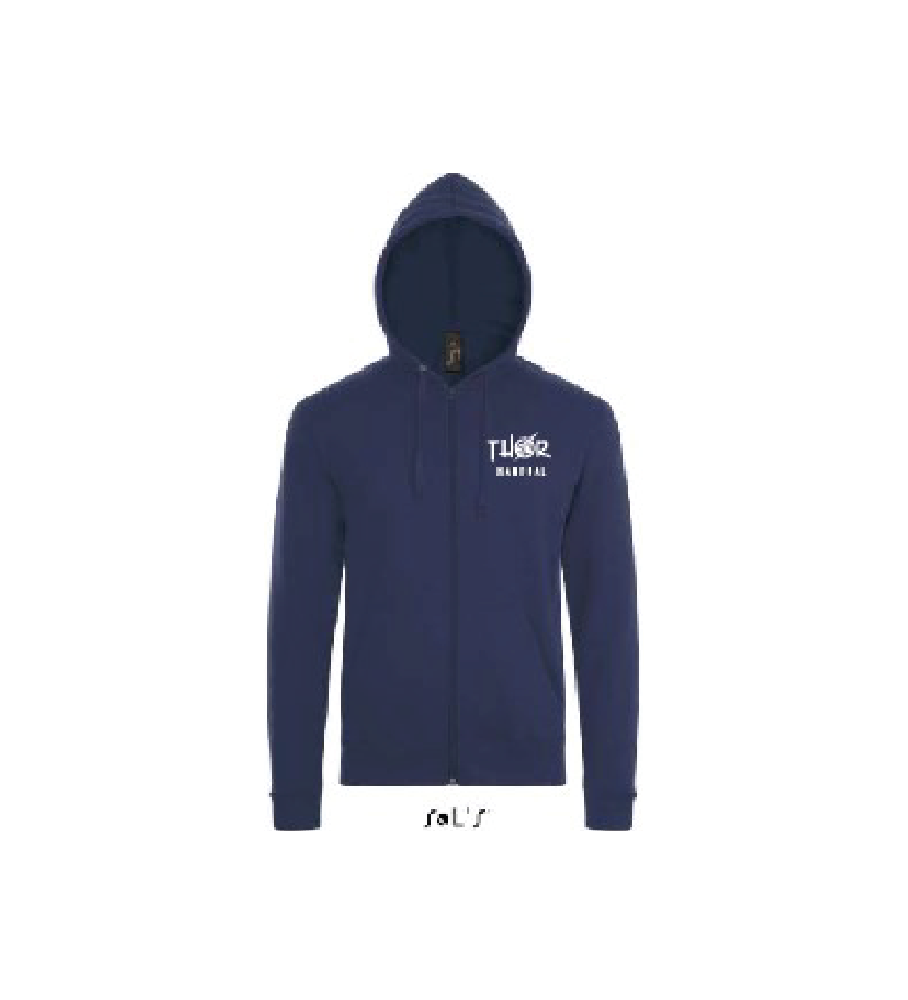 Thor Handbal - Stone hooded sweater fullzip kids-french navy