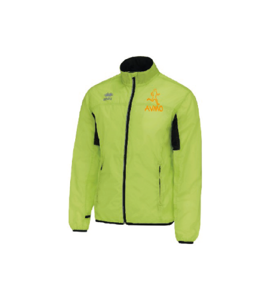 Erreà Dwyn windbreaker runningjacket fluo groen -AVMO