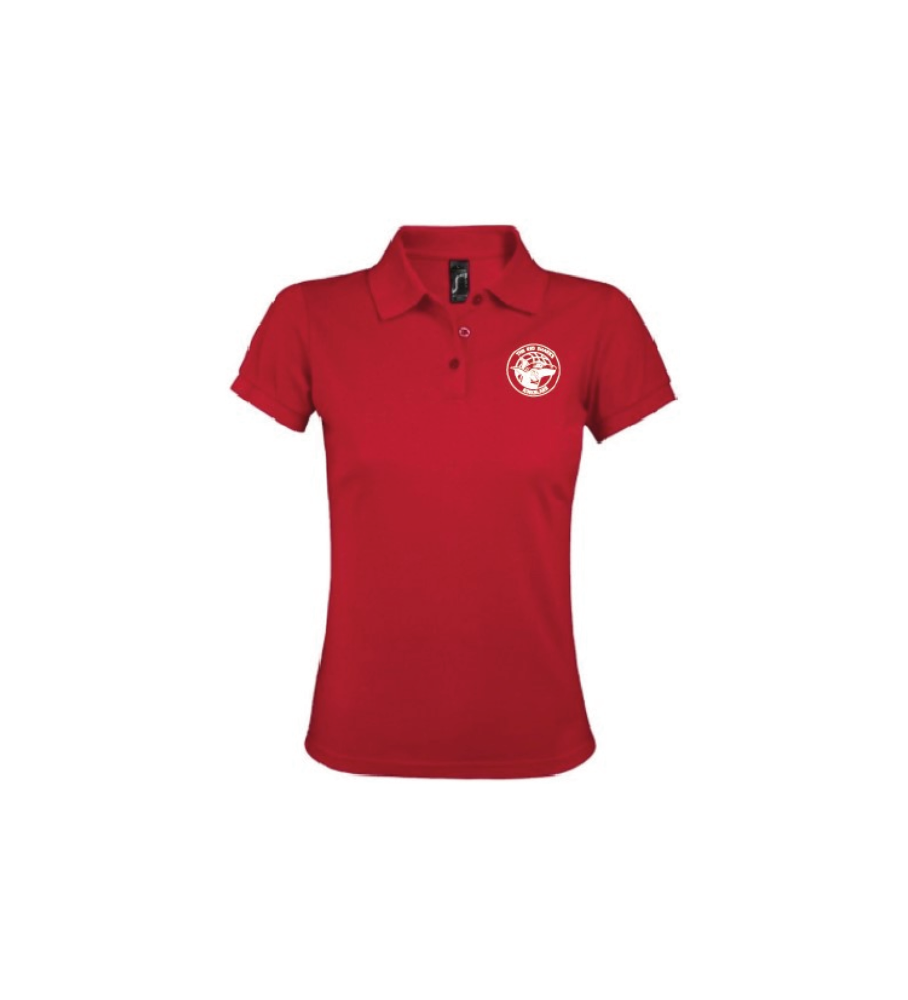Red Sharks-clubpolo dames (Prime-rood)