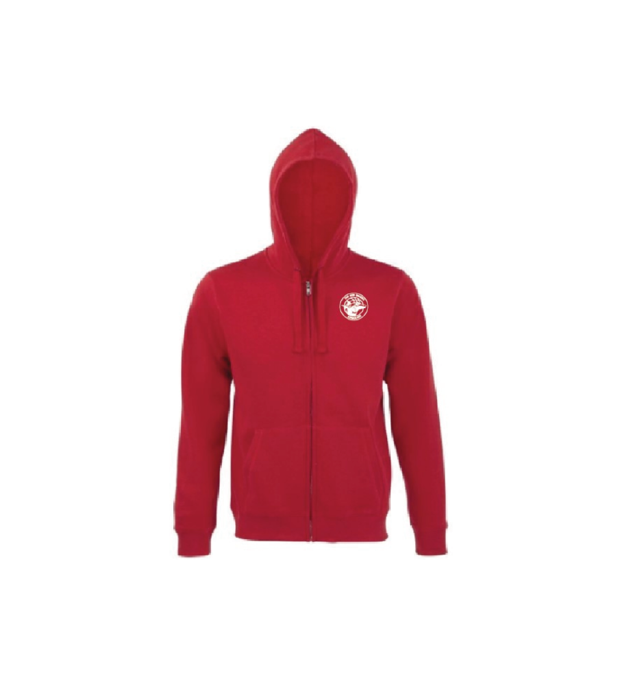 Red Sharks-kids fullzip sweater(Stone-rood)