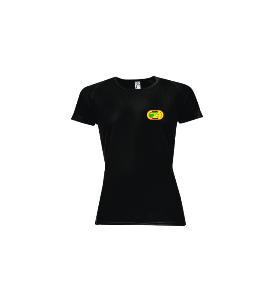 Sporty DAMES shirt dry-fit-zwart