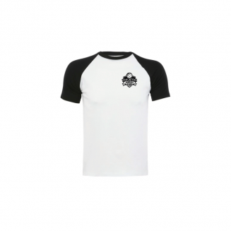 T-shirt Funky - zw/wit