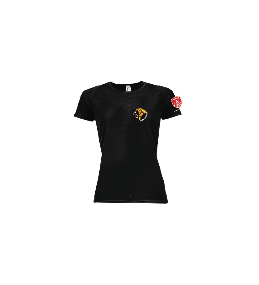 Sporty dry fit Dames-FLA-zwart
