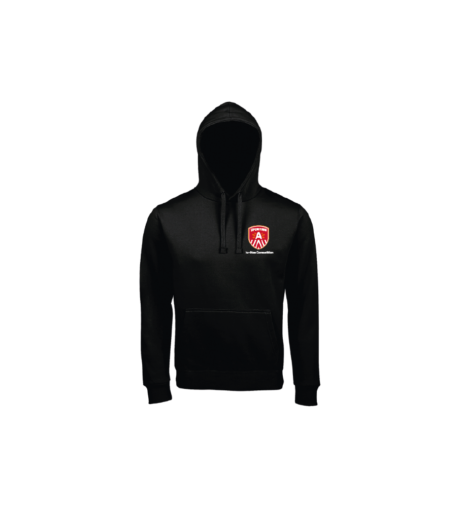 Spencer hooded sweater-zwart