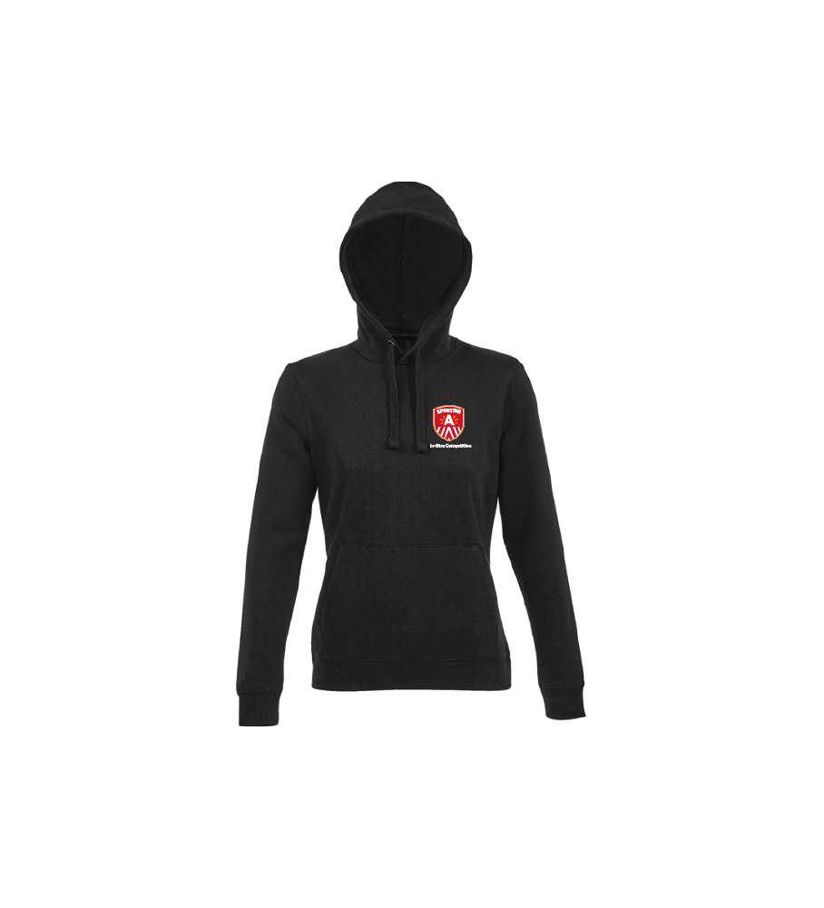 Spencer dames hooded sweater-zwart