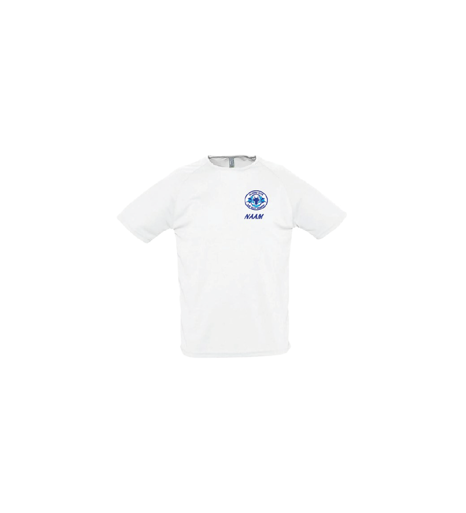 The Blue Dragon-men Sporty shirt(wit)