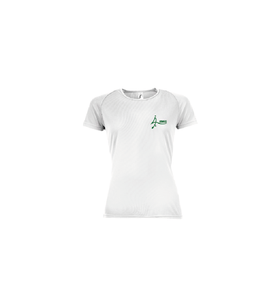 Sporty dames dry-fit t-shirt-wit