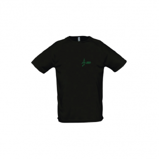 Sporty dry-fit t-shirt-zwart