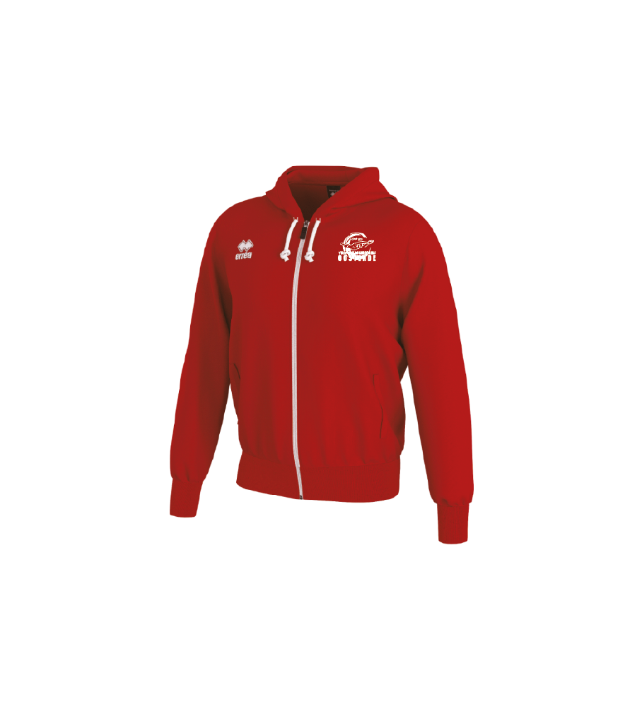 Erreà Jacob fullzip sweater-rood