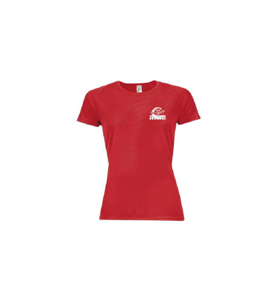 Sol's Sporty dames shirt dryfit rood