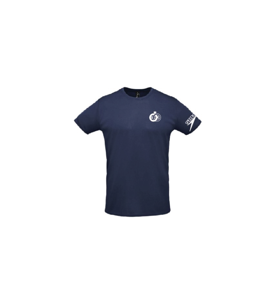 Sporty dry-fit t-shirt heren en kids navy