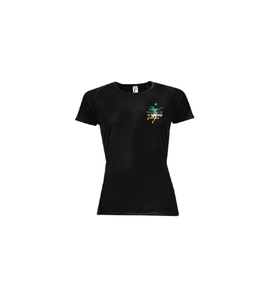 MEVO Ledegem dames Sporty dry-fit (zwart)