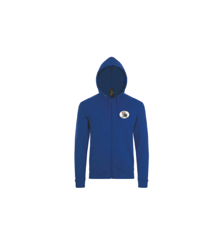 Fullzip sweater-Stone-kon bl