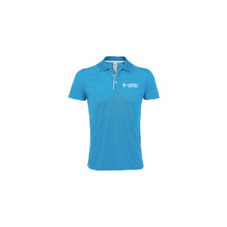 Polo Performer heren-aqua