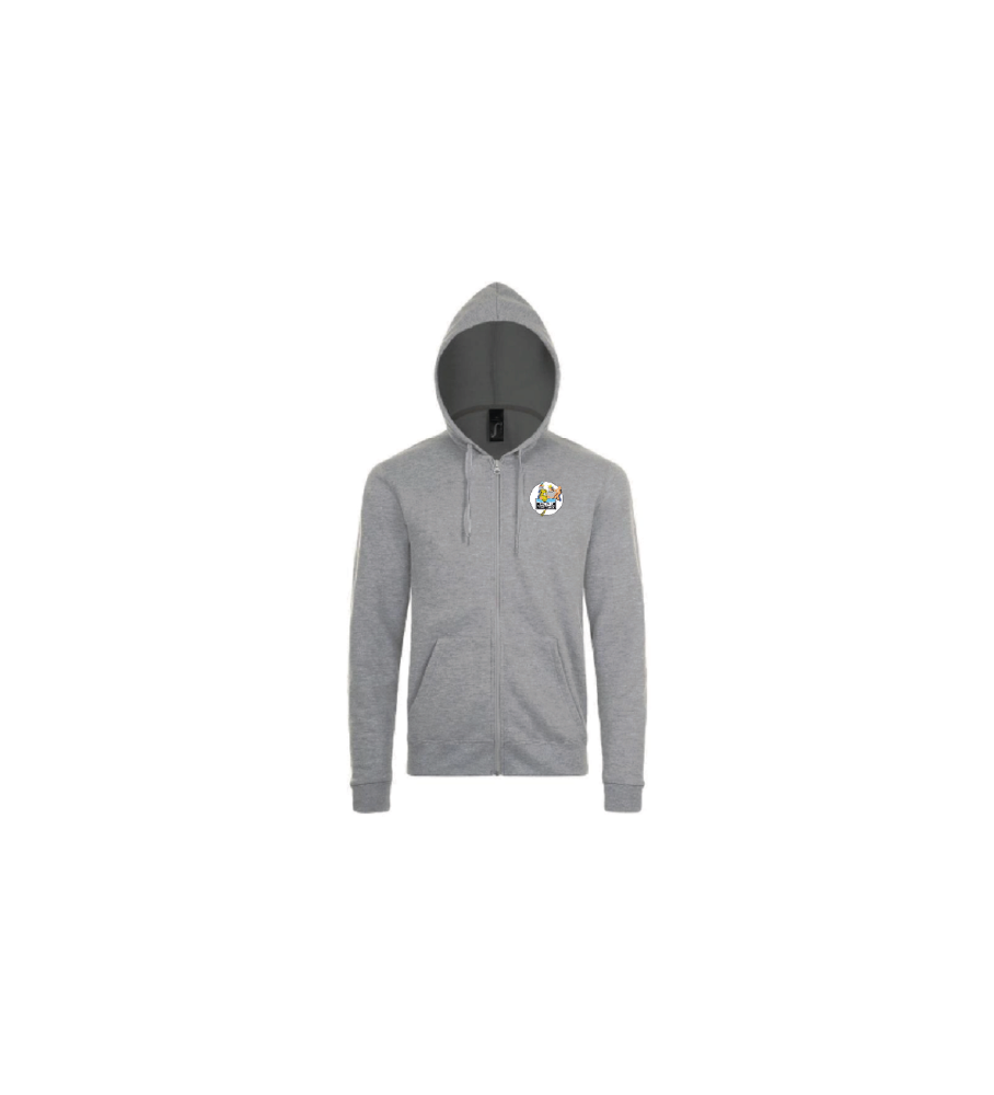 Fullzip Hooded sweater Stone