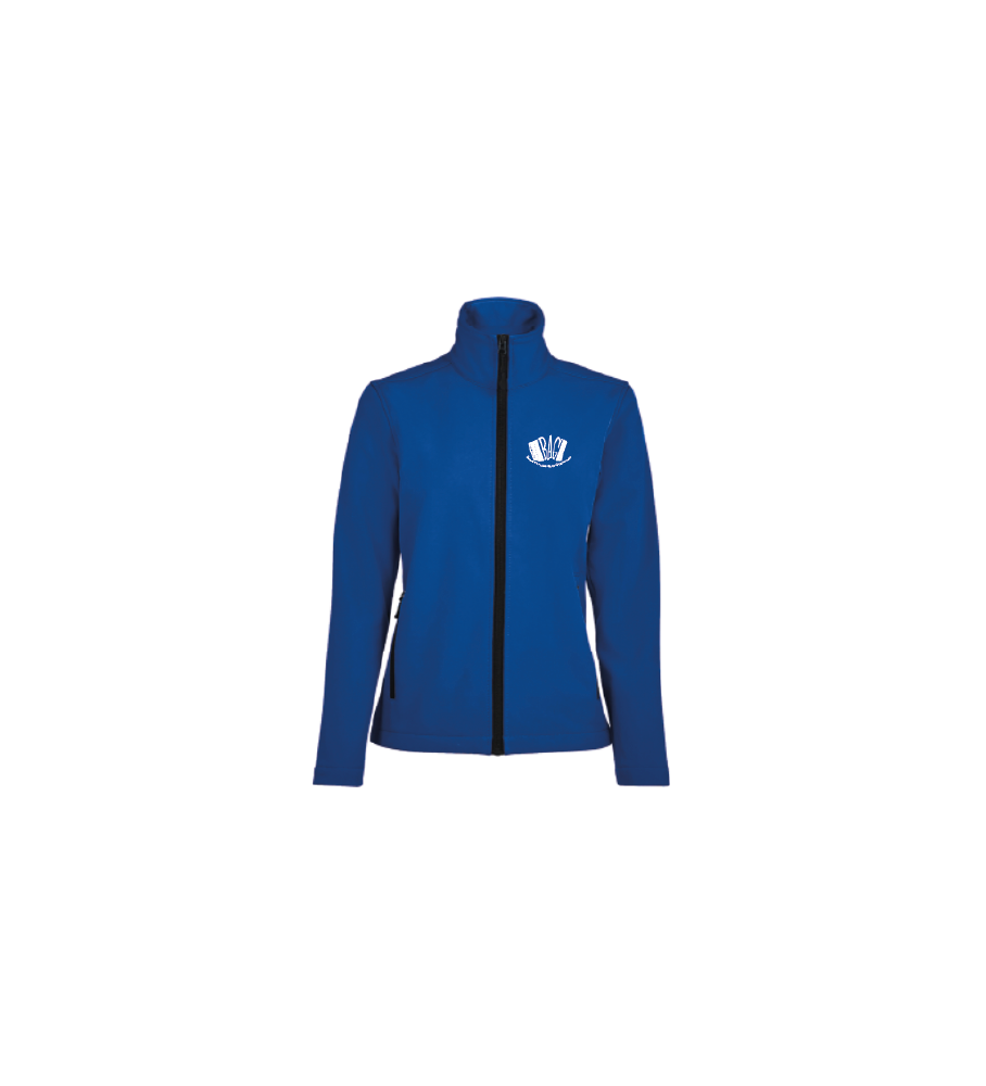 Softshell jas dames-kon blauw