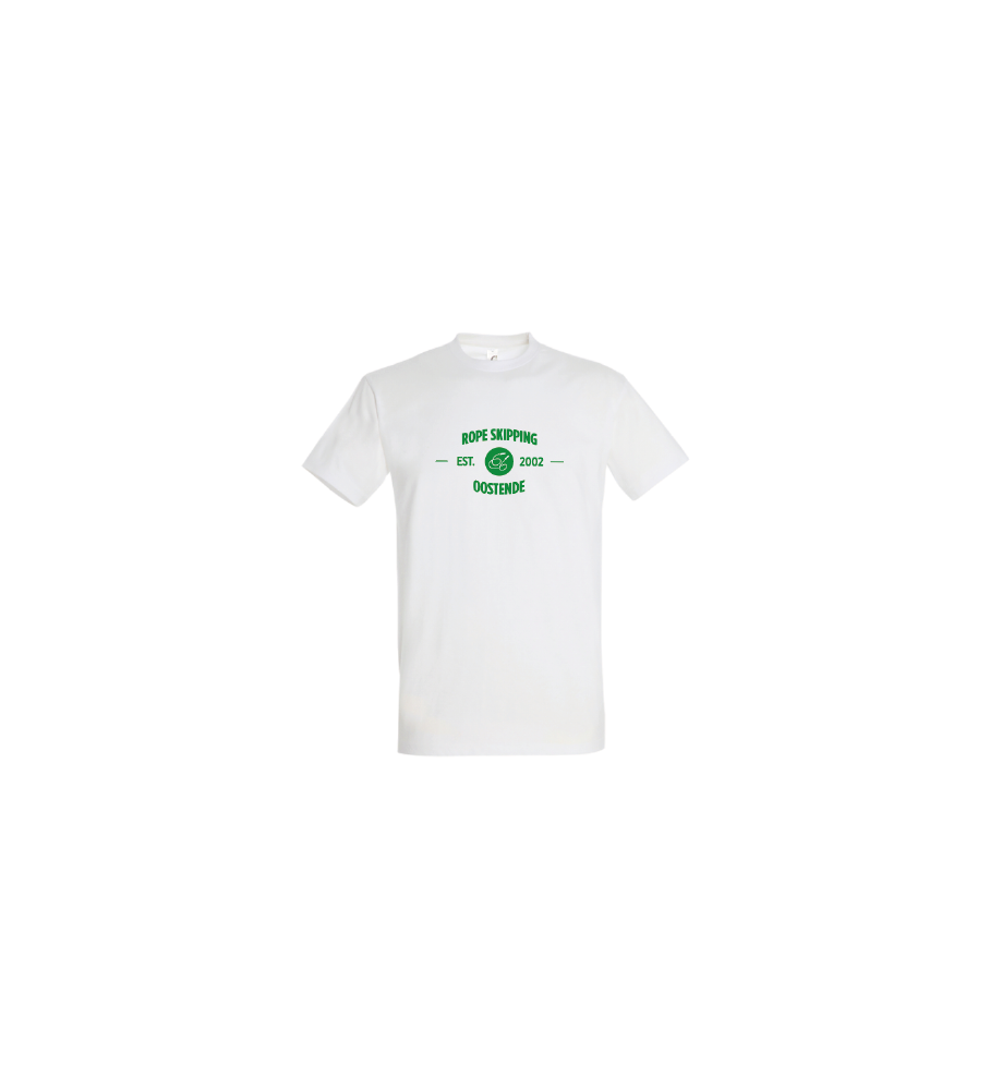 club t-shirt katoen wit
