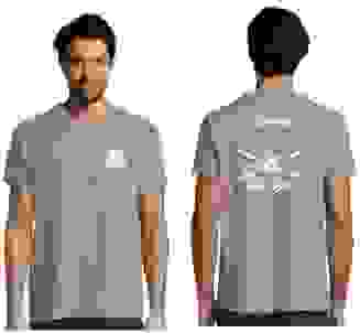 T-shirt The Box-heren-grijs