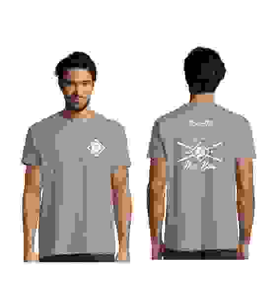 T-shirt The Box-heren-grijs