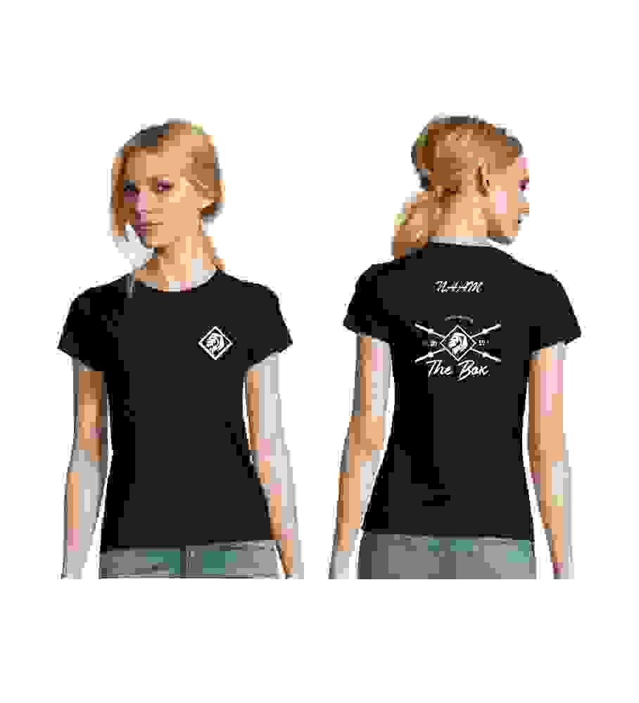 T-shirt The Box-dames-zwart
