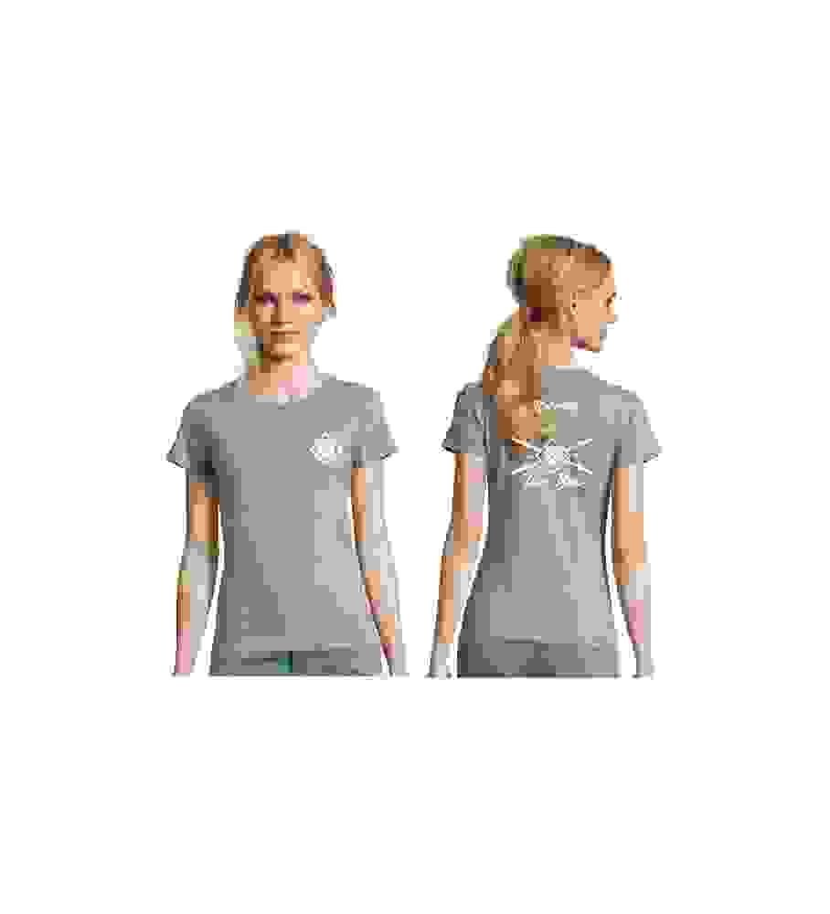 T-shirt The Box-dames-grijs