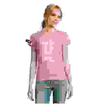 Kjell&Yane t-shirt-women round neck-pinck-The Fry is the Limit