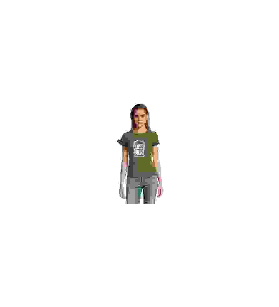 Yane&Kjell t-shirt-women round neck-green-Oudenburger