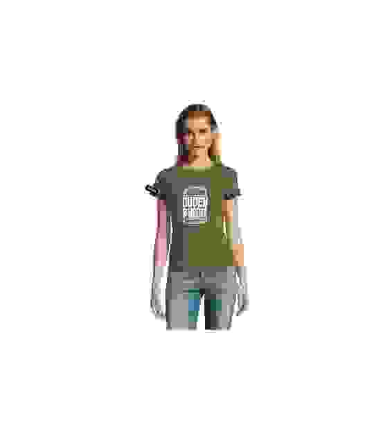 Yane&Kjell t-shirt-women round neck-green-Oudenburger