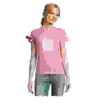 Yane&Kjell t-shirt-women round neck-pinck-Oudenburger