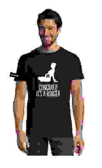 Yane&Kjell t-shirt men-zwart -Congratulations