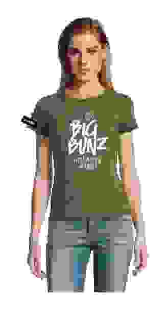 Yane&Kjell t-shirt-women round neck-green-Big Bunz