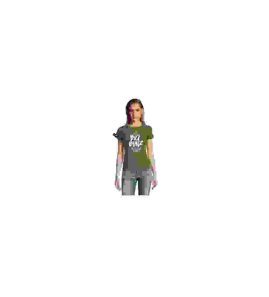 Yane&Kjell t-shirt-women round neck-green-Big Bunz