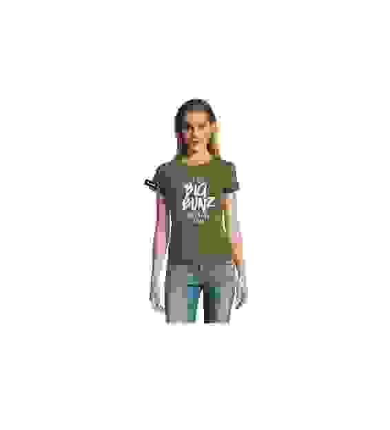 Yane&Kjell t-shirt-women round neck-green-Big Bunz