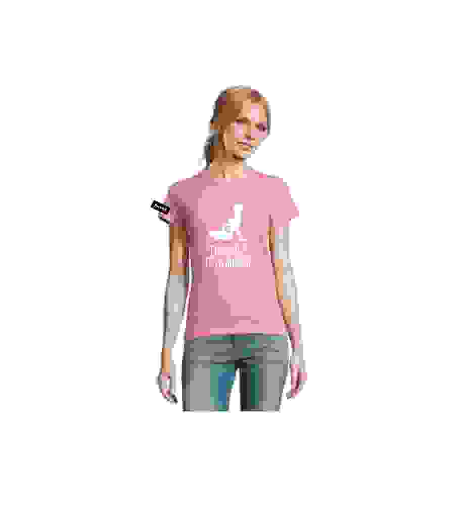 Yane&Kjell t-shirt-women round neck-pinck-Congratulations