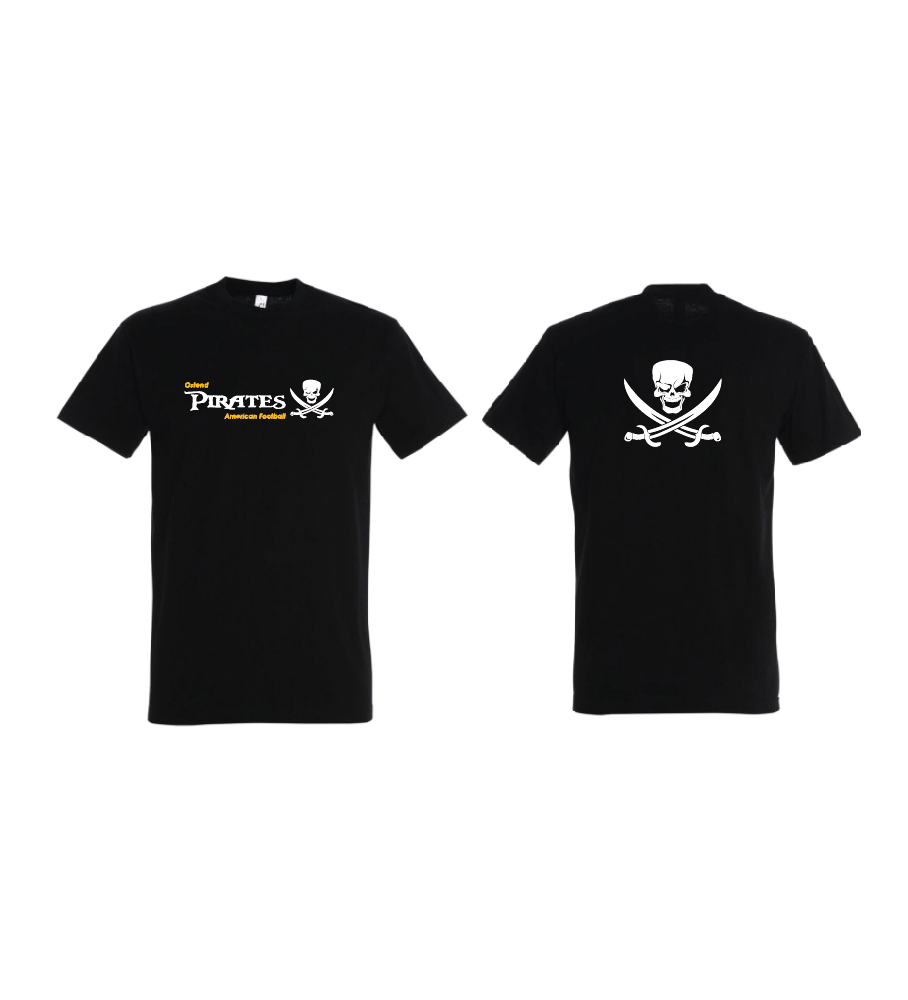 Ostend Pirates - t-shirt 190gr heren - zwart