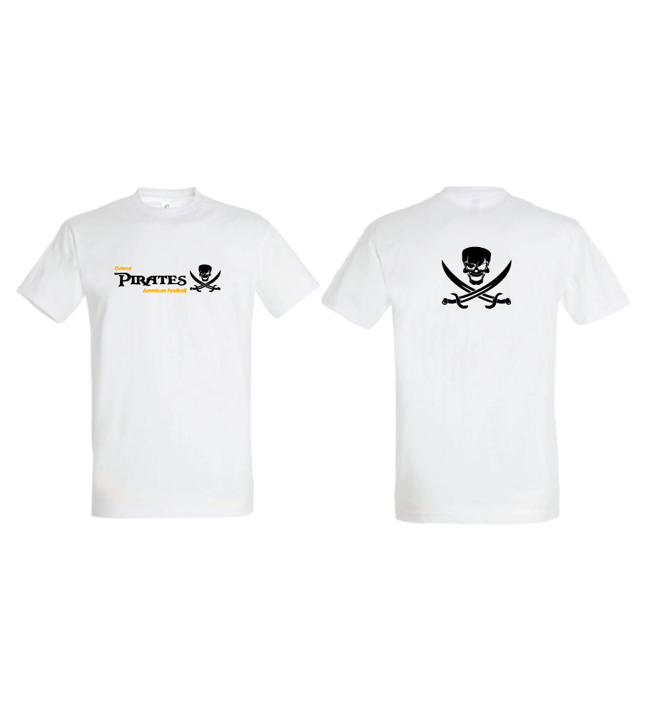 Ostend Pirates - t-shirt 190gr  - wit