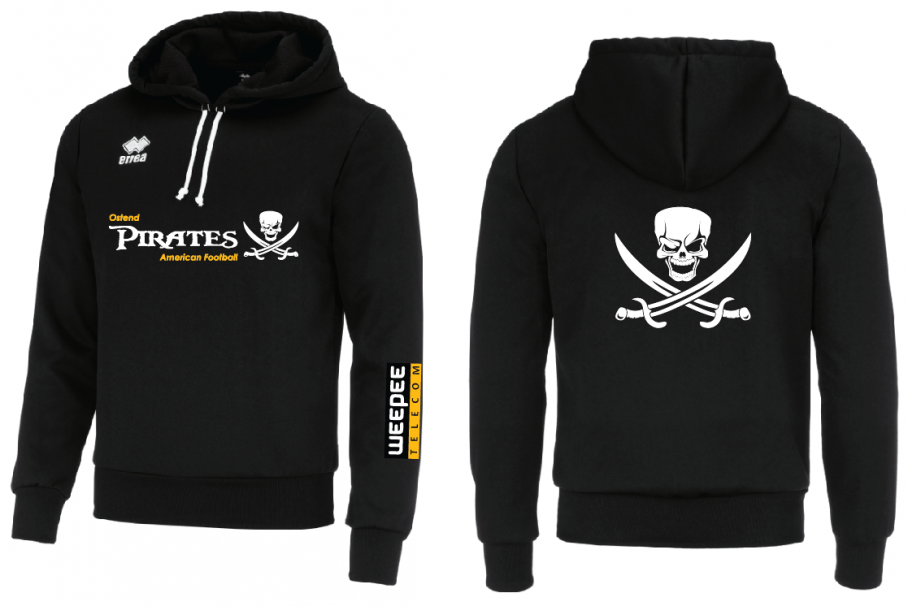 Erreà Jonas hoody -zwart Ostend Pirates