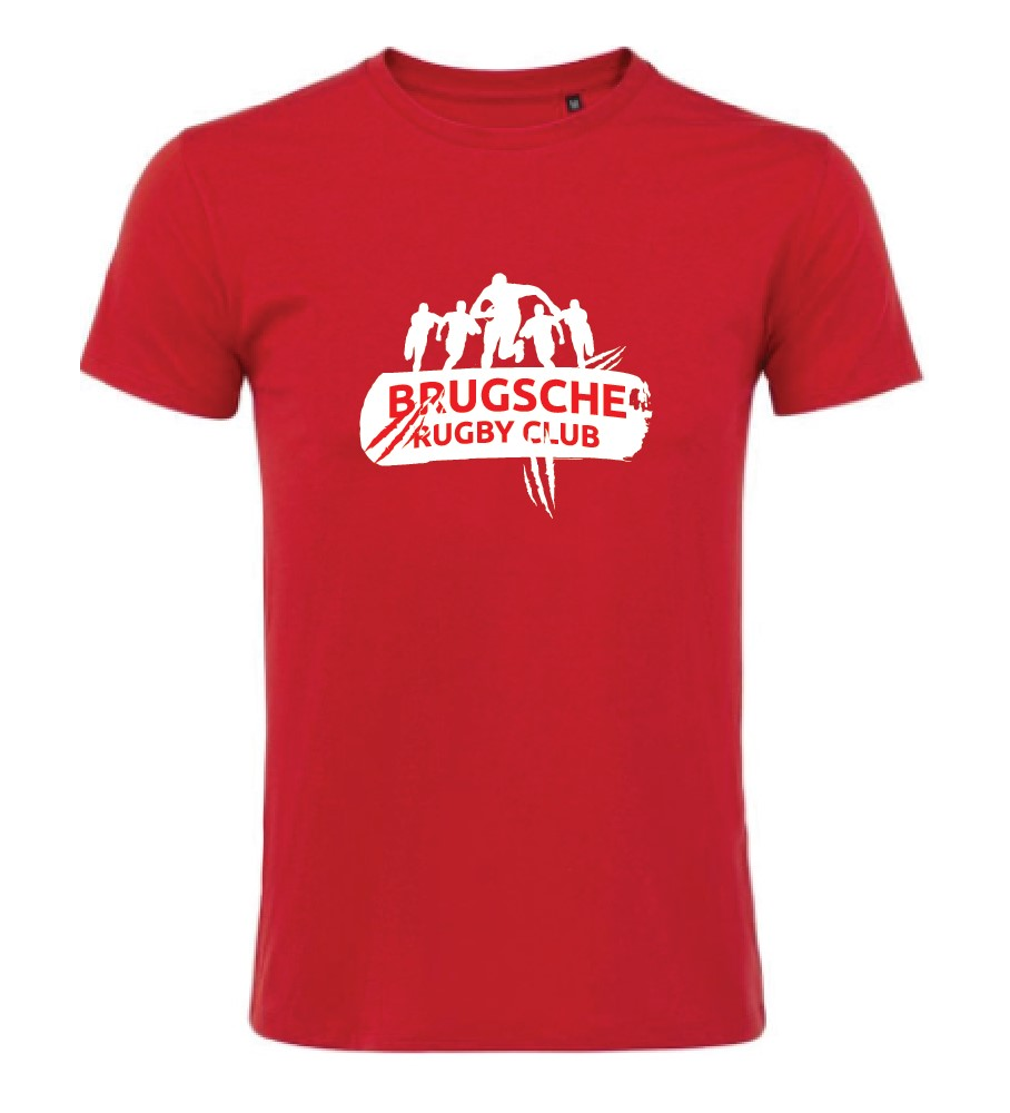 Brugsche Rugby-club t-shirt (rood Imperial)