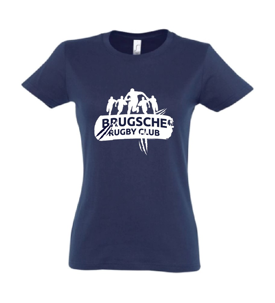 Rugby-dames club t-shirt(navy Imperial)