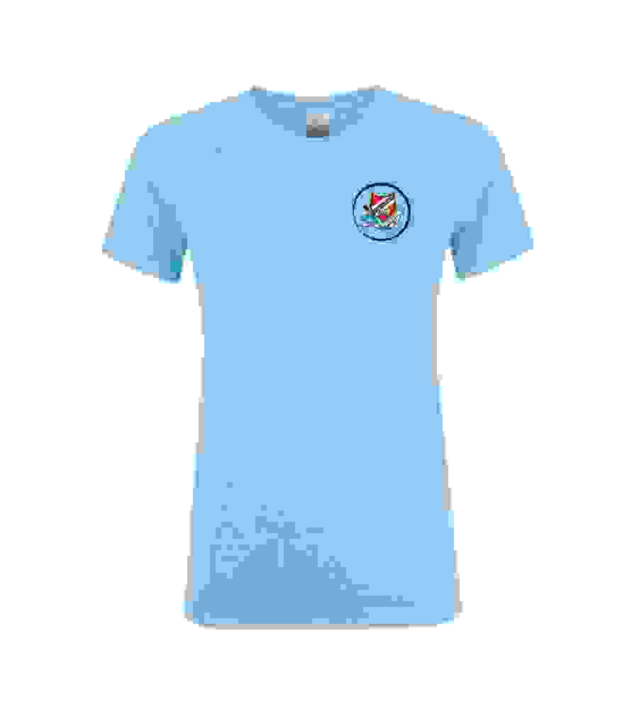 T-shirt Sky blue-dames